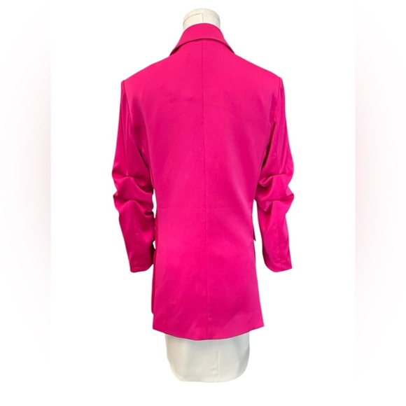 GENERATION LOVE Hot Pink Blazer Oversized Fit Women Size XS S M $300 MSRP NWOT - Picture 5 of 8